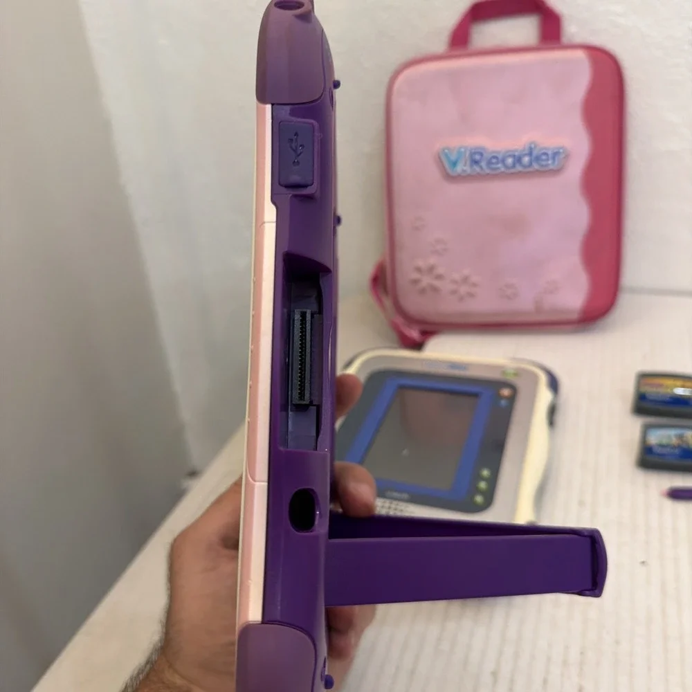 2 InnoTab 1 Learning System Tablets VTech 1268 with 3 Games & Backpack Case
